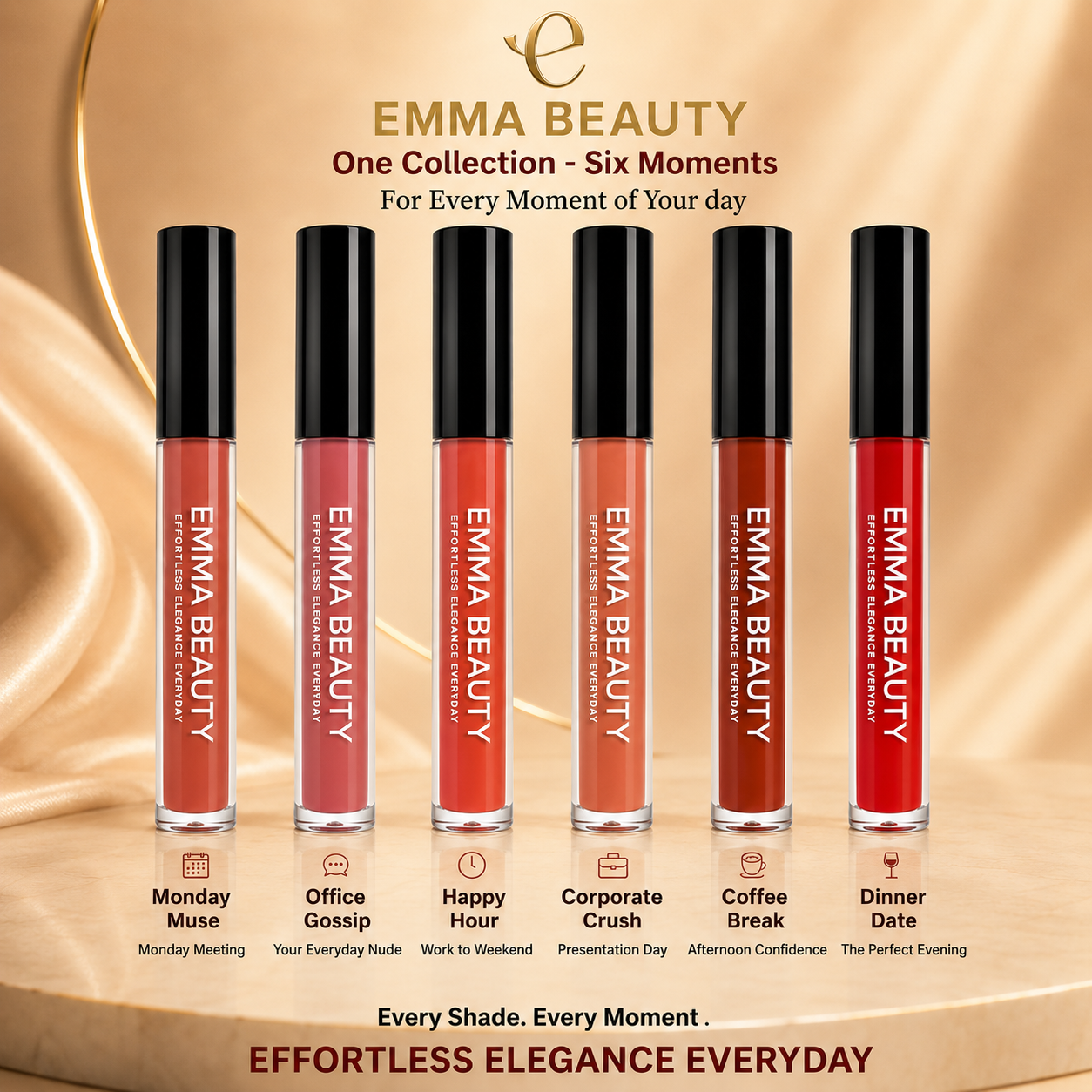 EMMA BEAUTY Everyday Nude Lipstick